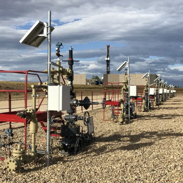 Wellheads with Solar panels